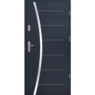 Drzwi T45 A22 INOX Antracyt 72 mm
